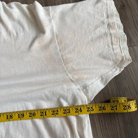 Vintage Paper Thin Distressed Worn Burnout T-Shirt Size XXL Cream Minnie Mouse - Picture 8 of 9